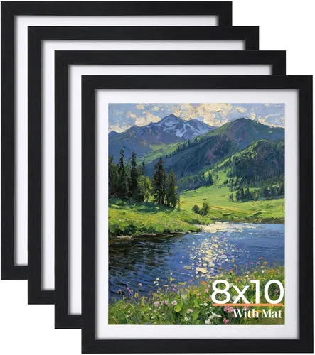 Miniatura 13 de Giftgarden Portarretratos de 11 x 17 pulgadas, paquete de 4 marcos mate de 11 x 17 pulgadas para fotos de 8 x 12 pulgadas con paspartú, póster de 11