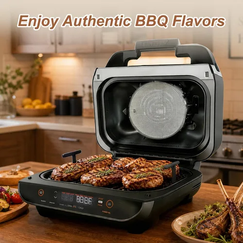 Miniatura 5 de FG551 FG550 DG551 - Parrilla de repuesto para parrillas interiores Ninja Foodi Smart XL 6 en 1, sartén de hierro fundido para parrillas FG551