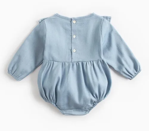 Miniatura 2 de Simplee kids Mameluco de manga larga para bebé niña, mameluco de una pieza, ropa para primavera y otoño