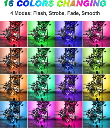 Miniatura 3 de Luces de Foco LED para Interiores 3W RGB Iluminación de Acento Luces Ascendentes para Interiores Lámpara de Foco para Plantas 120V Iluminación RGBW