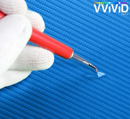 Miniatura 2 de VViViD Craft - Hoja de vinilo texturizada de fibra de carbono 3D de 1 x 5 pies para máquinas Silhouette, Cricut y Cameo, incluyendo hoja de papel