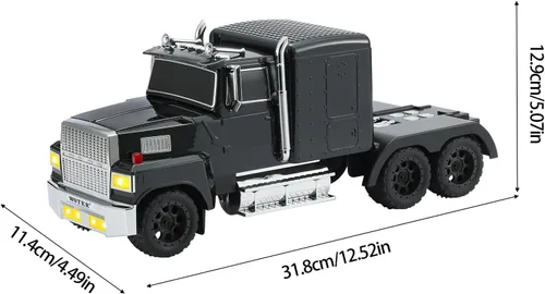 Miniatura 7 de WSTER American Truck Altavoz Bluetooth, modelo de coche retro, inalámbrico portátil con sonido estéreo HD, emparejamiento TWS, reproducción Negro