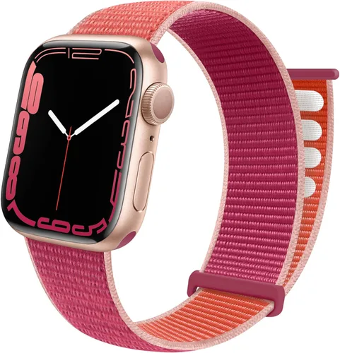 Miniatura 11 de Correa deportiva compatible con Apple Watch Band de 1.496 in, 1.575 in, 1.654 in, 1.732 in, iWatch Series 6 5 SE 4 3 2 1, correa de nailon con azul