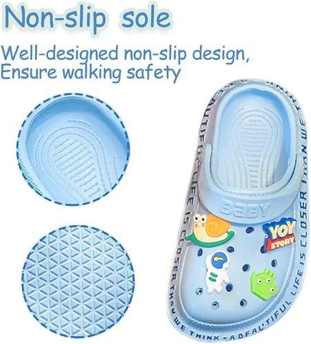 Miniatura 5 de Simplee kids Toddler Kids Clogs Baby Boys Girls Classic Water Garden Slippers Lightweight Cartoon Sandals Summer Beach Pool Outdoor Play Shoes