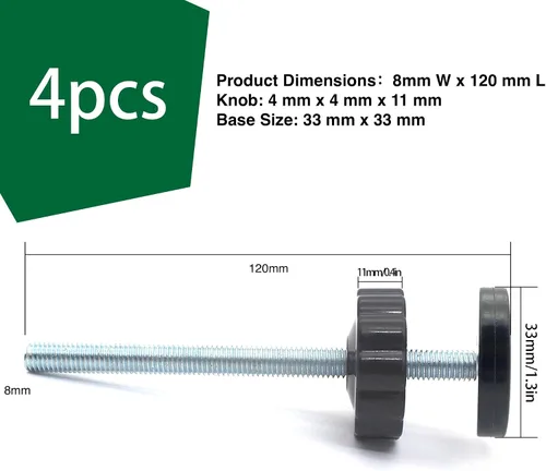 Miniatura 2 de Paquete de 4 tornillos de 0.3 pulgadas para instalar puertas de bebés a presión, con abeto de accesorio para todas las puertas de ensayo a presión