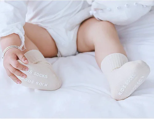 Miniatura 5 de VWU Baby Crew Socks with Grips Unisex Toddler Infant Kids Cotton tube Socks 0-5 Years
