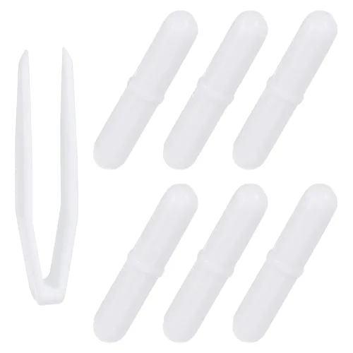Miniatura 9 de PATIKIL Barra agitadora magnética, 0.315 x 0.118 in, 6 piezas de PTFE magnético, barra mezcladora magnética para vaso de precipitados de fondo