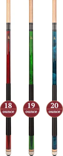Miniatura 3 de Juego de palos de billar Aska L2, arce canadiense Hard Rock de 58 pulgadas, junta de 5/16 x 18, punta dura de 0.512 in, pesos mixtos