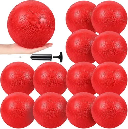 Miniatura 8 de Hiboom Bolas de patio de juegos de 5 pulgadas, bolas inflables para patio de juegos al aire libre con 1 bomba de mano para adultos, yoga, ejercicio