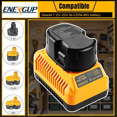 Miniatura 2 de Cargador DC9310 para batería Dewalt 7.2V-18V XRP NI-CD NI-MH DC9096 DC9098 DC9099 DC9091 DC9071 DE9057 DW9096 DW9094 DW9072 18V Dewalt cargador
