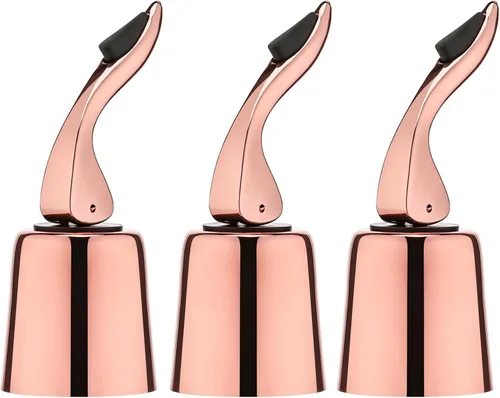 Miniatura 14 de Tapones de vino para botellas de vino con tapón de botella de vino al vacío de acero inoxidable con corchos de vino reutilizables de silicona, a