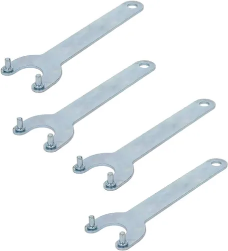 Miniatura 9 de Utoolmart Llave de amoladora angular, tuerca de bloqueo de hierro de 2 puntas, llave de acabado de zinc para Dewalt Milwaukee Makita Black & Decker