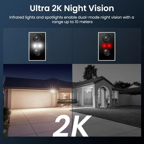 Miniatura 5 de wansview Cámaras de seguridad inalámbricas para exteriores, 2K WiFi 6, cámara solar inalámbrica para exteriores para seguridad en el hogar