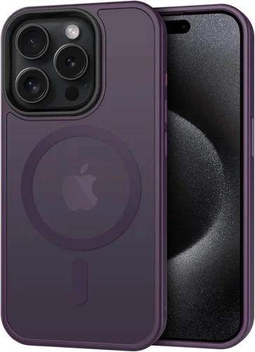 Miniatura 20 de CACOE Funda magnética para iPhone 12 y iPhone 12 Pro de 6.1 pulgadas - Compatible con MagSafe y soporte magnético para teléfono en el automóvil,