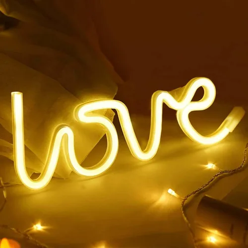 Miniatura 7 de Efavormart - Letrero de luz de neón de 13 pulgadas, luces LED reutilizables para decoración de pared, funciona con USB