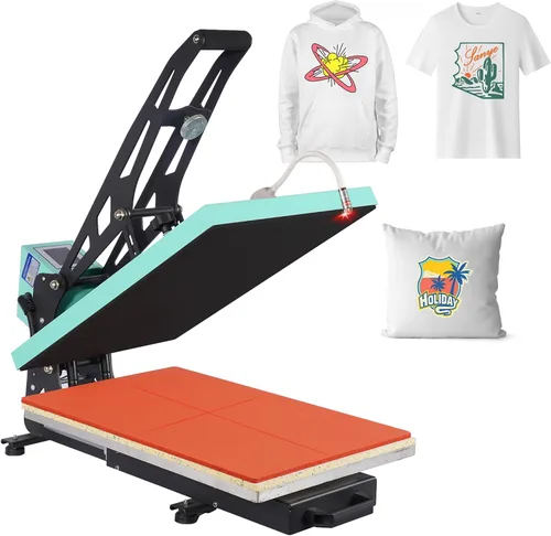 Miniatura 13 de Prensa térmica de 16 x 24 pulgadas, máquina de prensa de calor manual para camisetas, máquina de prensado de camisetas para ropa, bolsas, cortina
