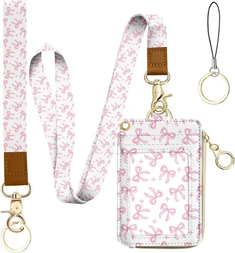 Miniatura 32 de bolimoss Soporte para credencial de sol y luna y cartera con cordón, cordones removibles para maestras, cartera para mujeres con correa