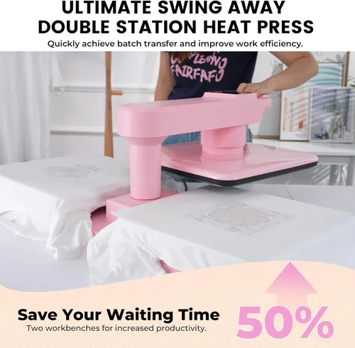 Miniatura 3 de Máquina de prensa de calor automática Whubefy 15x15