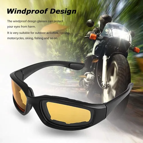 Miniatura 6 de Peciees - Gafas de sol para montar en motocicleta, 4 unidades, para exteriores 4 lentes rosa-amarillas
