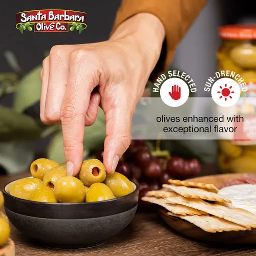 Miniatura 4 de Aceitunas Rellenas de Queso Feta Santa Barbara 10 oz, Paquete de 2