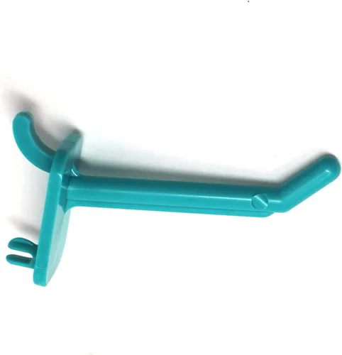 Miniatura 3 de JSP Manufacturing Ganchos de plástico verde azulado para garaje/herramientas/almacenamiento/organización/joyería/manualidades - 2 pulgadas, 4