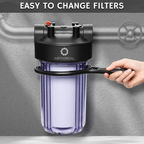 Miniatura 6 de Airthereal Filtro de agua de sedimentos PP para toda la casa de 10 x 4.5 pulgadas, cartucho de repuesto de filtro de agua de 10 pulgadas para agua