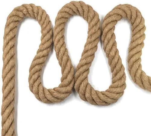 Miniatura 4 de Aoneky Cuerda de yute natural de 1/2 pulgada x 48 pies, cuerda de cáñamo trenzada de 4 hebras para manualidades, poste rascador de gatos, decoración