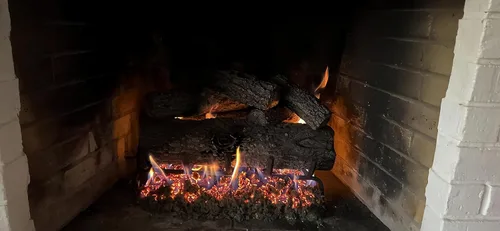 Miniatura 3 de 15"-28" Quemador de sartén para chimenea de gas Quemador de chimenea de gas Hogueras de gas Quemador de leña de propano (15 Pulgadas Dos Tubos)