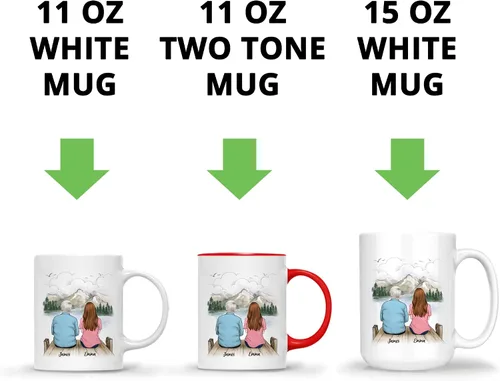 Miniatura 5 de Gossby Taza personalizada para padre - Regalos para padre, regalos para padre, mejores tazas de café para padre, taza personalizada para papá. Padre