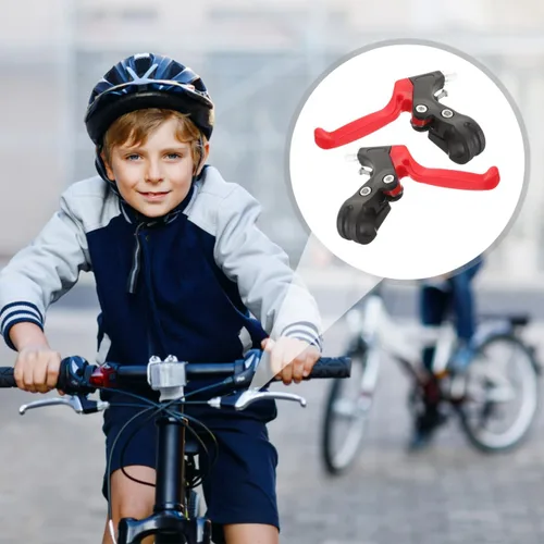 Miniatura 5 de BESPORTBLE 1 par de bicicleta mango de freno accesorios de bicicleta mango de bicicleta empuñaduras de bicicleta Agarraderas de metal universal