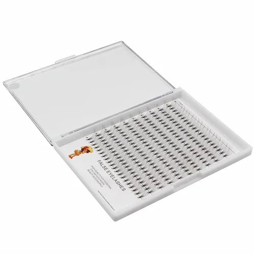 Miniatura 4 de Bodermincer Extensiones de pestañas postizas de rizo D de 0.394-0.709 in para elegir, abanico 10D, tallo largo, volumen ruso, profesional, imitación