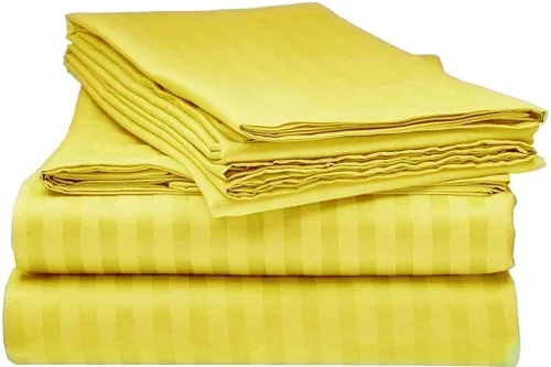 Miniatura 13 de laxlinen Super Suave Calidad 4 Pcs Hoja de cama Set (+ 30 inch) bolsillo extra profundo
