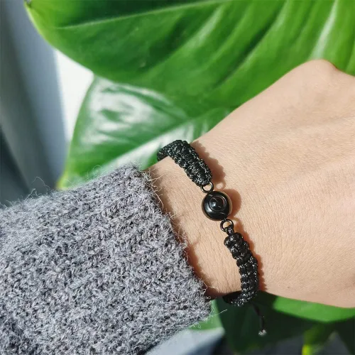 Miniatura 4 de Pulsera personalizada con imagen en el interior, pulsera de proyección de fotos personalizada, pulseras para hombres, dijes italianos, regalos