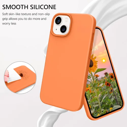 Miniatura 213 de GUAGUA Funda compatible con iPhone 17 Pro Max de 6.9 pulgadas, silicona líquida, goma de gel suave, delgada, forro de microfibra delgada