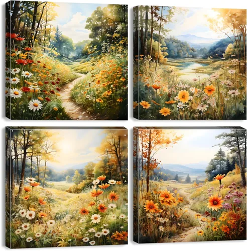 Miniatura 24 de Arte de pared de flores de rosa turquesa y verde azulado para el baño, decoración de pared floral turquesa, señal de amor en blanco y negro, Rosa