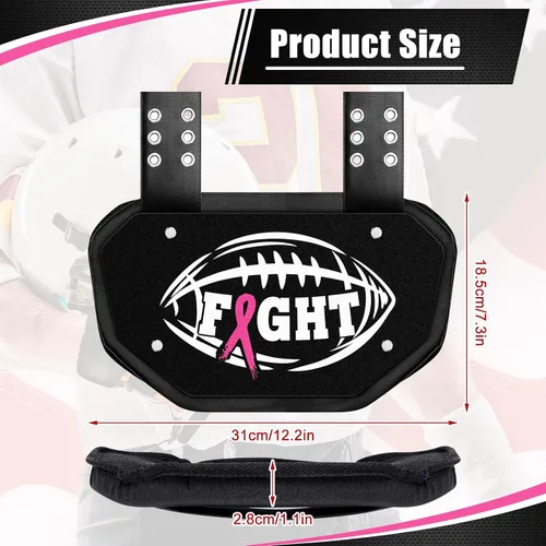 Miniatura 2 de Liliful Placa trasera de fútbol duro deportivo para jugadores, protector trasero para jóvenes, Navidad, amantes del fútbol, regalos para hombres