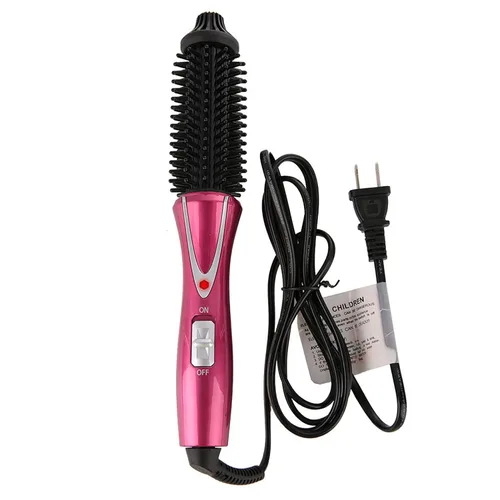 Cepillo de rizador, rizador de pelo eléctrico plegable, rizador de pelo con calefacción, cepillo de peine caliente, revestimiento de cerámica,
