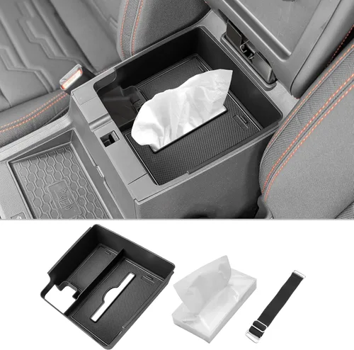 Miniatura 20 de CDEFG Organizador de consola central Frontier 2022-2025 2026 para caja de almacenamiento de reposabrazos Nissan Frontier 2026 2025 2022-2025 2026