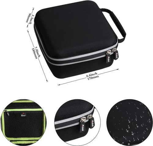 Miniatura 7 de Mchoi Funda rígida portátil compatible con la etiquetadora Brother P-Touch PTD210/PTD220, solo funda