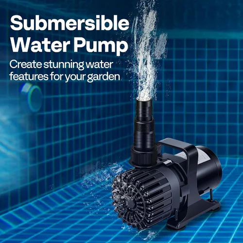 Miniatura 2 de VIVOHOME Bomba de agua sumergible de 220 W 4500 GPH con salida de agua ajustable de 180°, elevación de 19.4 pies de altura para fuentes de cascada