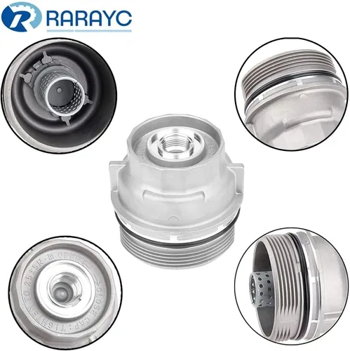 Miniatura 5 de Tapa de carcasa del filtro de aceite + tapón compatible con Toyota Camry Tundra RAV4 4Runner Tacoma Highlander Sienna Venza Avalon Fj Cruiser