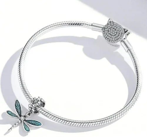 Miniatura 52 de Abalorios de plata de ley para pulseras, collares, familia para siempre, circonita cúbica, regalo de joyería para mujeres