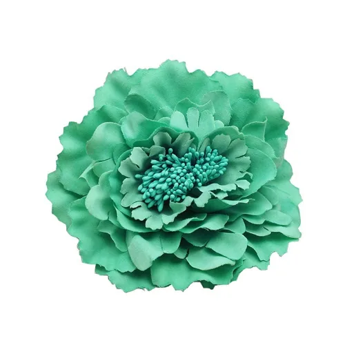 Miniatura 16 de Broche de flores de peonía bohemio para mujer, broche de flores para viajes, fiestas, festivales PF-11 (negro) (paquete de 1)