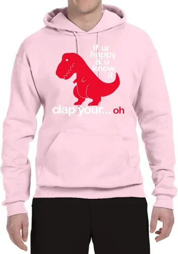 Miniatura 33 de Wild Bobby Sudadera con capucha unisex con estampado "If You're Happy and You Know it" de Dinausor
