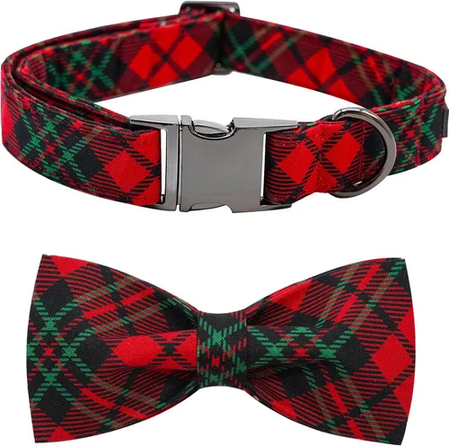 Miniatura 17 de Collar para perros - Rugby con flores Collar para mascotas con lazos para perros Corbatin para mascotas Collar para perros ajustable Collar