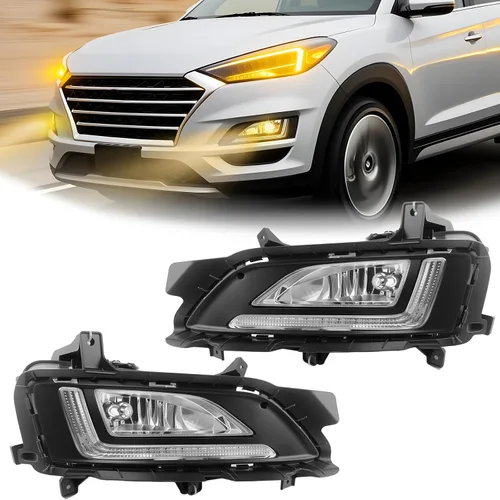Miniatura 34 de Fog Lights Compatible With 2013 2014 2015 Ford Explorer Front Bumper Driving Lamp Assembly Clear Lens