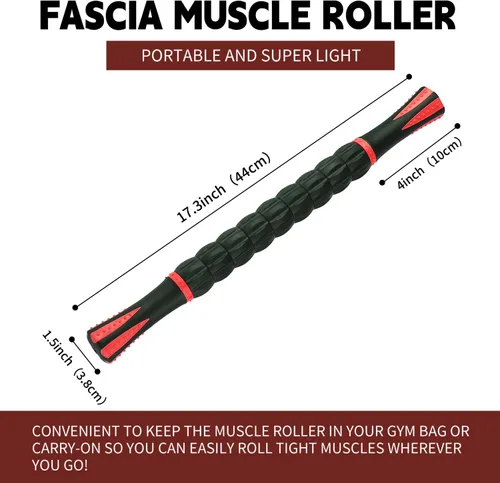 Miniatura 6 de Rodillo de masaje, rodillo muscular para atletas, rodillo de masaje de liposucción para drenaje linfático, para aliviar el dolor muscular, puntos