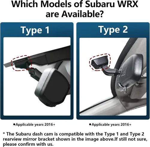 Miniatura 2 de Mangoal Cámara de tablero 4K para Subaru WRX 2019 2020 2021 2022 2023 2024 2025, Base Limited Premium TR GT, etc., aspecto OEM integrado, video UHD