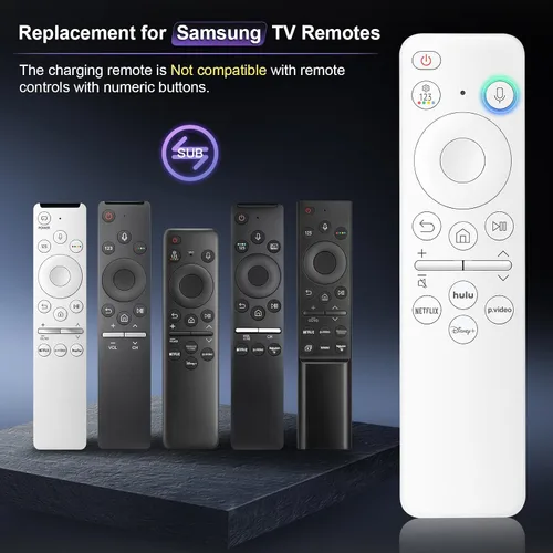 Miniatura 3 de Control remoto recargable con voz para Samsung - Control remoto inteligente para TV, reemplazo compatible para televisores inteligentes Samsung