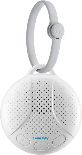 Máquina de sonido para bebé, 16 sonidos calmantes, máquina portátil de ruido blanco con luz nocturna y temporizador, chupete de sueño recargable